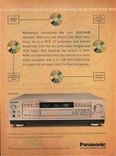Panasonic Dmr-E10 Ad Dvd Player Ad Y2K 2000S Vtg Print Ad 8X11 Wall Poster Art picture
