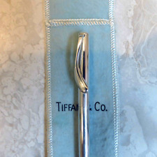 Vintage Tiffany & Co Elsa Peretti Sterling Silver Rollerball Pen with Pouch picture