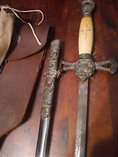 Masonic Sword M.C. Lilley & Co Highly Decorated Ohio Col. Sword W Scabbard... picture
