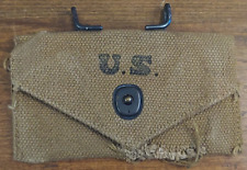 WWII WW2 M1924 First Aid Pouch 1942 J.S. & S Co. Belt Clip picture