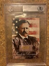 Beckett Authenticated Cut From Theodore Roosevelt Document picture