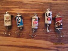 Miller & Miller Lite Beer 5 Different Promotional Spinning Fishing Lures      picture