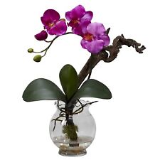 Nearly Natural 1277-PP Mini Phalaenopsis Floral Arrangements Purple (1277-PP) picture