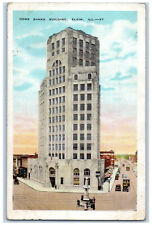 1935 Monument, Home Banks Building Elgin Illinois IL Vintage Posted Postcard picture