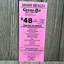 Vintage Miami Beach Ocean Roc Resort Motel Florida Brochure picture