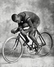 1898 Major Taylor Cycling Photo - African American Cyclist Legend Bicycle Racing picture