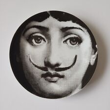 Vintage Fornasetti Tema E Variazioni #21 Porcelain Plate Dali Mustache picture
