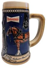 Vintage Anheuser Busch Budweiser 1987 Horseshoe & Harness Beer Stein 7