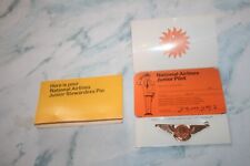 Vintage 1970 National Airlines Junior Stewardess Pins Lot 2 picture
