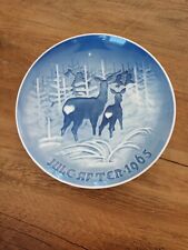 VTG Bing & Grondahl 1965 Porcelain Deer In Landscape Display Plate (Denmark) NIB picture