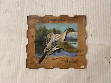 1959 Johnson Sea-Horse Outboard Motor 3-D Dealer Plaque Pin Tail Duck Bx9 picture