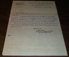 MAY 1900 PENNSYLVANIA RAILROAD PRR LINES WEST LETTER TO LAKE ERIE & WESTERN  picture
