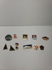 11 vintage soviet russian pins picture