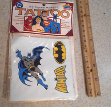Vintage Batman Tattoo Temporary Super Powers Collection 1993 WB Store picture
