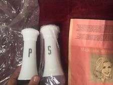 *[RARE] VTG NOS TUPPERWARE SALT AND PEPPER SHAKERS  718-36 W/ORDER FORM SCARCE* picture