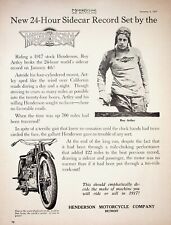 1917 Detroit MI Henderson Motorcycle Roy Artley - Vintage 1965 Historical Ad picture