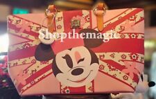 2024 Disney Parks Epcot UK London Minnie Mouse Cheers Dooney & Bourke Tote Bag. picture