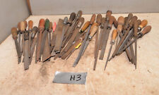 50 Vintage Files Some W/ Handles Collectible Auto Body Mechanics Metal Tool H3 picture