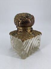 RARE Antique Baccarat Inkwell. Crystal and Bronze Rocaille Style. 19th Century picture