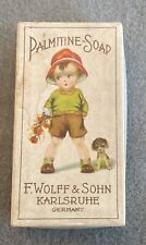 Antique Palmitine Soap F. Wolff & Sohn Karlsruhe Germany, Original Box, Cute picture