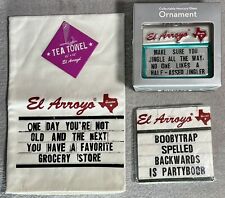 Lot 3 El Arroyo Tea Towel Ornament Napkins Kitchen Collectible Austin Texas picture