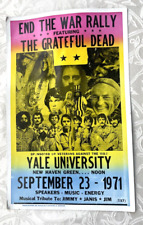 Grateful Dead Concert Poster - 1971 Yale University End The War Rally 14