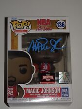 EARVIN MAGIC JOHNSON SIGNED AUTOGRAPHED FUNKO POP 136 TEAM USA BLUE PROOF picture