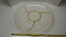 Scarce Clear Acrylic Mitsubishi Hor D'oeuvres/Snack/Chips Tray ~ Eagle Ohio, USA picture