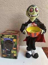 Gemmy  2005 rare vampire Talking Animated Candy Bowl Motion Sound Activated 3ft picture