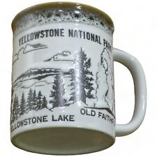 Vintage Yellowstone National Park Coffee Cup Mug Old Souvenir Ceramic Rare. picture