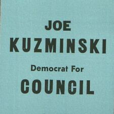 1960s Joseph Joe P Kuzminski City Council Reading Berks County Pennsylvania #1 picture