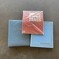Vintage 1960’s 1970’s Blue unused  Scrapbooks Lot Of 2 With Sealed Refill Pages picture