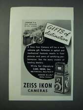 1952 Zeiss Ikon Contax II-a and Ikoflex cameras Ad - Gifts of Distinction picture
