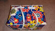 Vintage MOD Groovy Flower Power Insulated Zippered Shopping Picnic Bag Vinyl picture