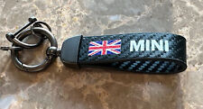 Mini Cooper Car British Luxury Key Fob Key Chain Keychain Carbon Fiber picture