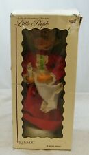 VINTAGE LITTLE PEOPLE BY RENNOC CHRISTMAS LADY RED DRESS PLAYS MUSIC DOESNT WORK picture