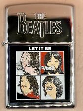 Vintage 1997 The Beatles Let It Be High Polish Chrome Zippo Lighter NEW picture