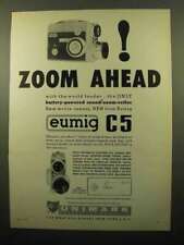 1961 Eumig C5 Movie Camera Ad - Zoom Ahead picture