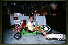 Marx Green Machine & Tonka Toy Truck at Christmas in 1978, Ektachrome Slide i29a picture