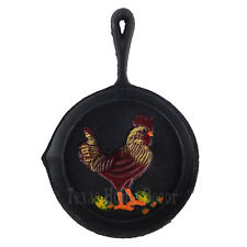 Rooster Cast Iron Skillet Pan Wall Decor Decorative Country Antique Style 5