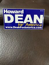 2004 Howard Dean Presidential Election Sticker, Ephemera, Vintage Bumper Sticker picture