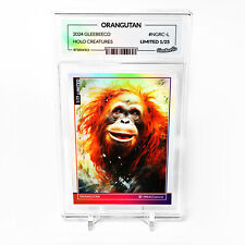 ORANGUTAN Card 2024 GleeBeeCo Holo Creatures Great Ape #NGRC-L /25 Made STUNNING picture