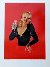 Original 1940s Vintage Pinup Girl Picture by Erbit--  Lovely Lady picture