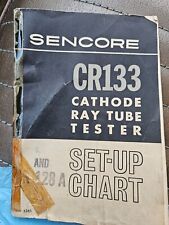 Sencore CR133 Cathode Ray Tube Tester - original SET-UP MANUAL picture