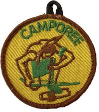 BSA Patch Generic Camporee Boy Scouts Indian Embroidered Badge Loop Emblem Vtg picture