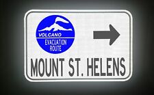 MOUNT ST. HELENS VOLCANO EVACUATION route road sign 18