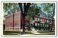 1920 Morse High School Building Campus Bath Maine ME Posted Vintage Postcard picture
