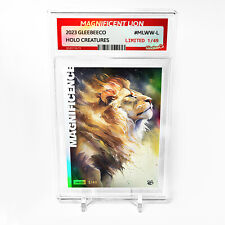 MAGNIFICENT LION Whimsical Watercolor Painting GBC Card #MLWW-L /49 picture
