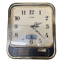 Vintage Citizen Quartz Alarm Wall Clock-Westminister Chime picture