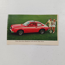 1977 VINTAGE FORD TIMES PINTO 3-DOOR RUNABOUT PRINT IN COLOR picture